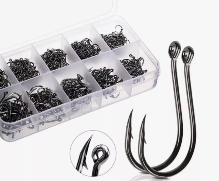 Kit Anzóis de Pesca + Girador com 200 Unidades + Caixa Organizadora - Cmik - Imagem 4
