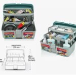 Maleta Caixa Organizadora Multiuso C/2 Bandejas cor verde