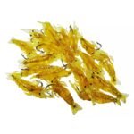 Kit isca Artificial Camarão 4,5cm com e sem Anzol - Silicone Premium (10 Unidades no kit)