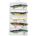 Isca artificial Turvira articulada 10cm, 15g Cmik cores aleatórias