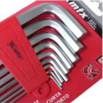 Jogo de Chave Allen Curta 9 Peças 1.5 A 10 Mm Mtx 123039 Cor Cromado