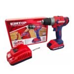 Parafusadeira Furadeira Bateria 20v Bivolt Profissional Cor Vermelho 100v/220v